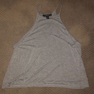 Grey High Neck Top